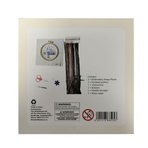 Uniti Craft Adults Embroidery Kit Cottage