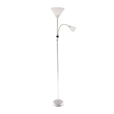 Living & Co Kamden Floor Lamp Stainless Steel 180cm