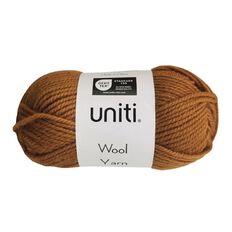 Uniti Wool Yarn Brown Mid 50g