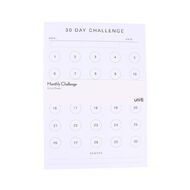 Uniti 30 Days Challenge Monthly Planner A4