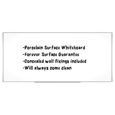 Boyd Visuals Porcelain Whiteboard 1215 x 3000mm