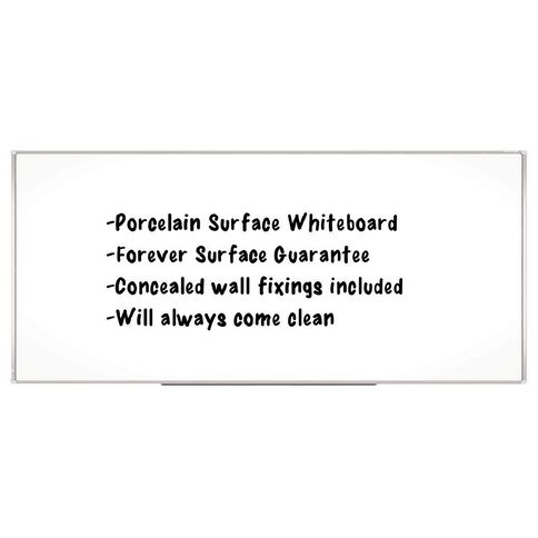 Boyd Visuals Porcelain Whiteboard 1215 x 3000mm