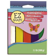 Sculpey EZ Shape Primary Colour Modelling Clay 5 Set