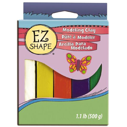 Sculpey EZ Shape Primary Colour Modelling Clay 5 Set