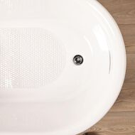 Living & Co Bath Mat PVC Oblong Clear One Size