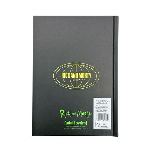 Ricky and Morty Warner Bros Hardback Notebook A5