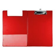 WS Clipboard Double PVC Red Mid Foolscap