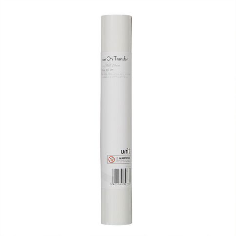 Uniti Iron-on Vinyl 30cm x 60cm White