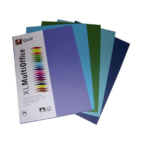 Quill Coloured Paper 80gsm 100 Pack Cold A4