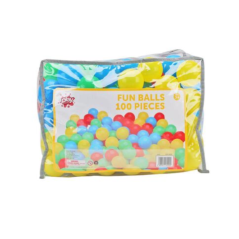 Play Studio Fun Balls 100 Pack Multi-coloured 50mm