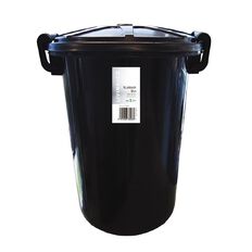 Living & Co Rubbish Bin Black 70L