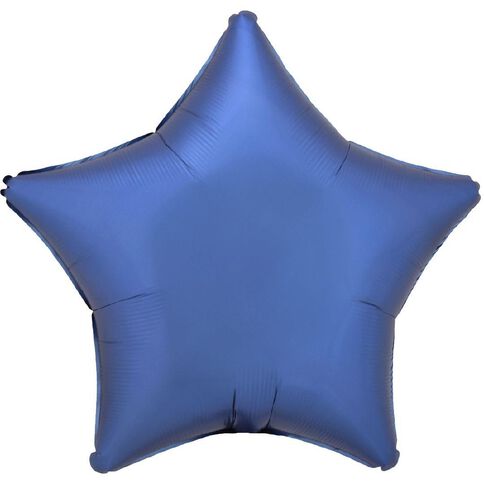 Anagram Satin Luxe Star Azure Foil Balloon Standard 17in
