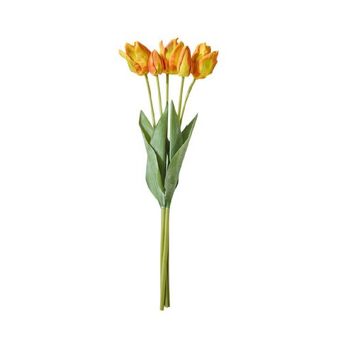 Living & Co Artificial Tulip Bunch Orange