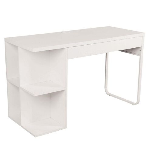 Workspace Moda Bookcase Desk White