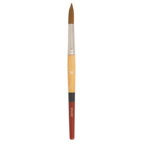 Princeton Snap Brush Short Handle Taklon Round 16 Gold