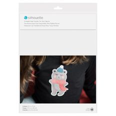 Silhouette Printable Htv For Dark Fabrics 8.5 x 11 inch 5 Sheets