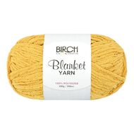 Birch Blanket Yarn 100% Polyester 300G Mustard