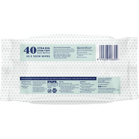 Tuffy Multipurpose Cleaning Wipes XL 40 Pack