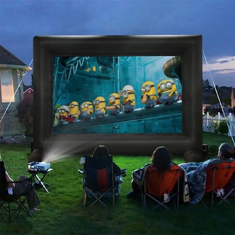 Laser Outdoor Cinema Bundle With 120 Inch Screen and Soundbar