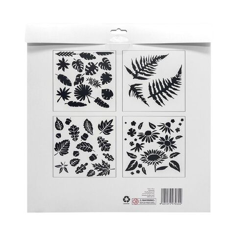 Uniti Stencils Nature 4 Set 12 inch