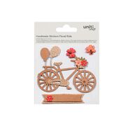 Handmade Kraft & Burlap Embellishment Floral Ride 6pc