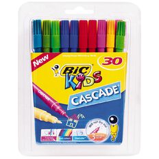 Bic Cascade Felt Tip Pen Multi-Coloured 30 Pack