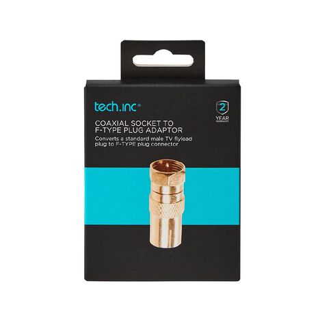 Tech.Inc Coaxial Socket to F Type Adaptor
