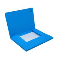 WS Document Wallet PP Elastic Closure Blue A4