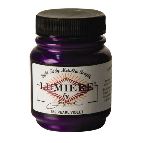 Jacquard Lumiere Acrylic Paint Pearlescent Violet 66.54ml
