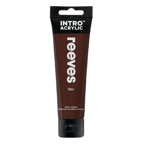 Reeves Intro Acrylic Paint Raw Umber 100ml