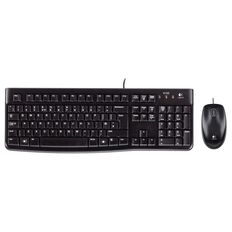 Logitech Wired Keyboard & Mouse Desktop Combo - MK120 Black