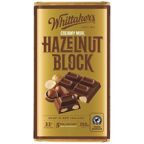 Whittaker's Hazelnut Block 250g