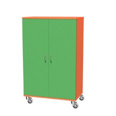 Zealand Cupboard Mobile Orange/Green 800mm x 450mm x 1200mm
