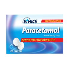 Ethics Paracetamol 500mg Tablets 20s LIMIT OF 2 PER CUSTOMER