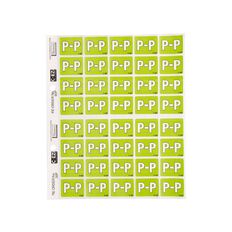 Filecorp Coloured Labels P Green