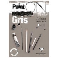 Clairefontaine PaintON Pad Grey A4 30 sheet Grey