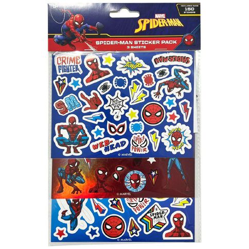 Spider-Man Sticker Sheet 3 Pack