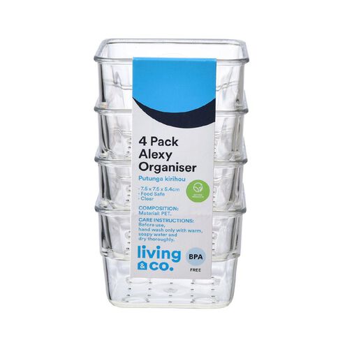 Living & Co Alexy Drawer Organiser 7.5cm x 7.5cm x 5.4cm 4 Pack
