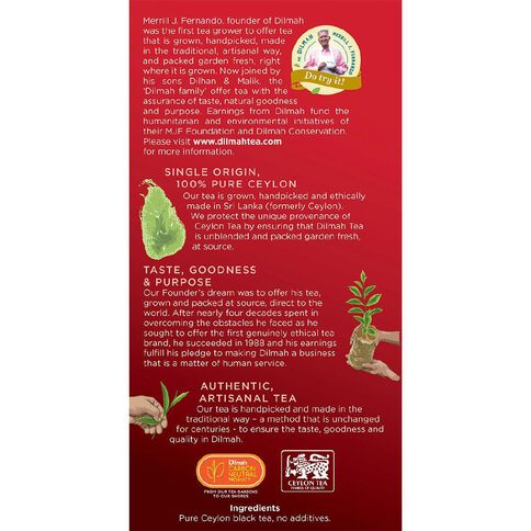 Dilmah English Breakfast 50 Tagless Tea bags