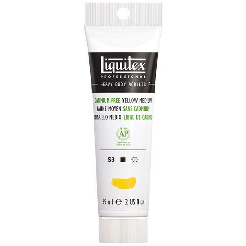 Liquitex Heavy Body Acrylic 59ml Cadmium Free Medium Yellow