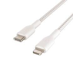 Belkin BoostCharge USB-C to Lightning Braided Cable 2M White