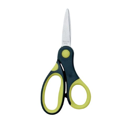 WS Scissors Soft Grip 5 inch Grey Mid