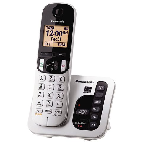 Panasonic KX-TGC220NZS Single Cordless Handset Silver Silver