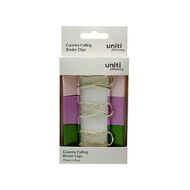 Uniti Stationery Country Calling Binder Clip 6 Pack