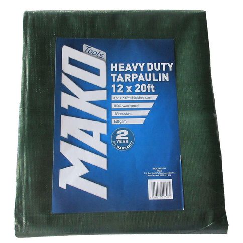 Mako Tarpaulin 140gsm 12ft x 20ft