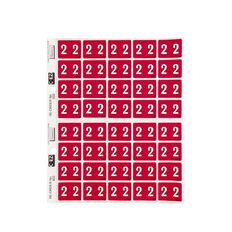 Filecorp Coloured Labels 2 Red Mid