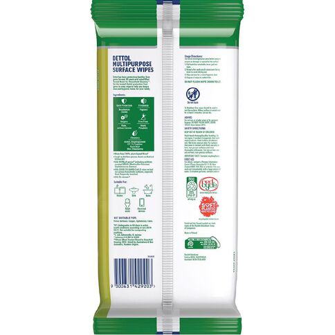 Dettol Multipurpose Wipes Apple 110 Pack