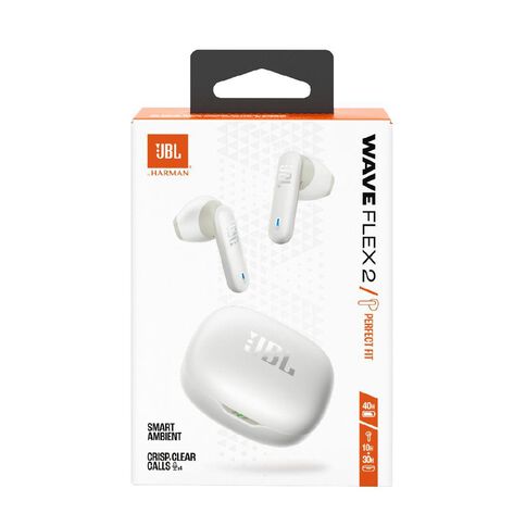 JBL Wave Flex 2 True Wireless Earbuds White