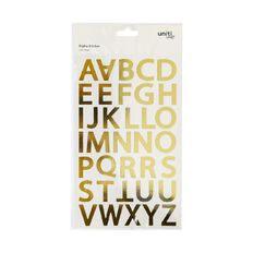 Uniti Foil Alpha Stickers Gold