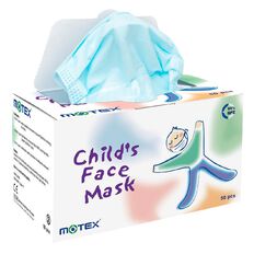 Motex 3PLY Kids Medical Face masks Blue 50 pack